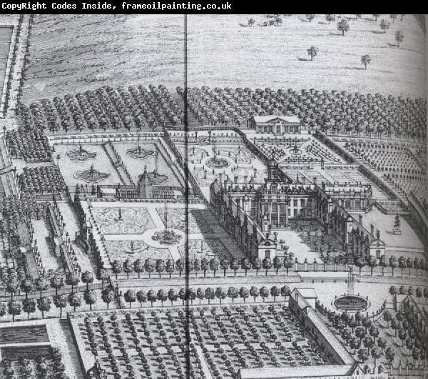unknow artist Bretby Derbyshire the spectacular garden Created from 1669 for the Earl of Chesterfield